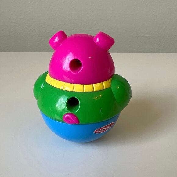 Playskool Weeble Wobble Pig and Frog Mechanic Figure 2003 - Picture 7 of 9